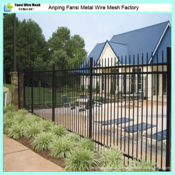 Powder Coated Spear Top Metal Steel Fence